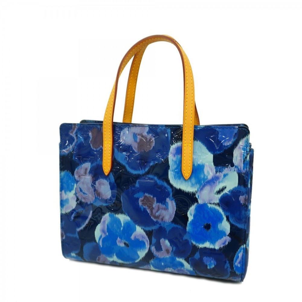 Louis Vuitton Vernis Handbag Ikat Blue Catalina Grand BB